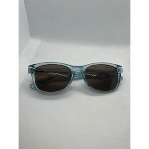 Marc Hunter 7907 Blue Crystal Square Frame Grey Lens